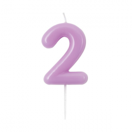 CANDELINA NUMERO 2 MALVA