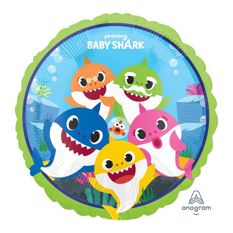 PALLONCINO BABY SHARK FOIL STANDARD ø 45cm.