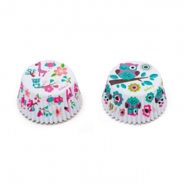 PIROTTINI PER CUPCAKES - GUFI E GIRAFFE 50x32mm PZ.36