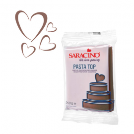 PASTA DI ZUCCHERO Saracino TOP MARRONE - Da copertura - 250g