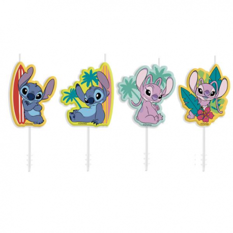 CANDELINE PER TORTA STITCH PZ.4