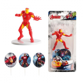 KIT CAKE TOPPER: IRON MAN CON PICKS 8,5cm