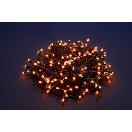 2000 LED - LUCE CALDA (Uso interno ed esterno / 8 giochi di luce) 100 mt