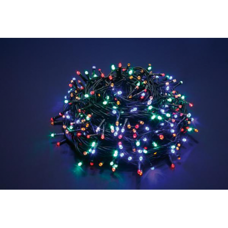 300 LED - LUCE MULTICOLOR (Uso interno ed esterno / 8 giochi di luce) 15 mt
