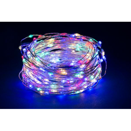 480 MICROLED - LUCE MULTICOLOR (Uso interno ed esterno / 8 giochi di luce) 24 mt