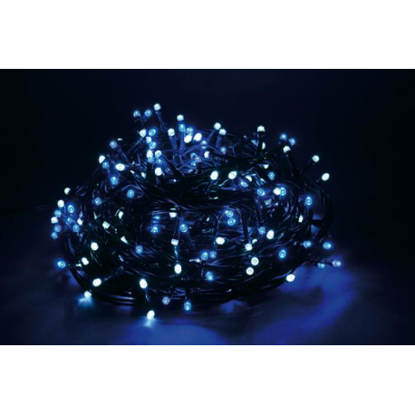 500 LED - LUCE BLU/BIANCA (Uso interno ed esterno / 8 giochi di luce) 25 mt