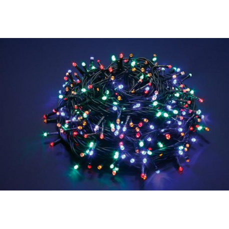 750 LED - LUCE MULTICOLOR (Uso interno ed esterno / 8 giochi di luce) 37,5 mt