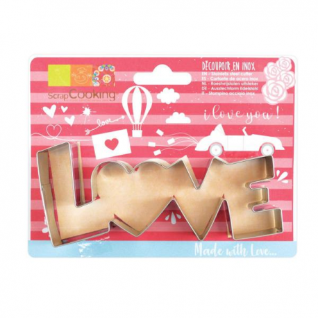 TAGLIAPASTA SCRITTA LOVE GRANDE - 13 cm