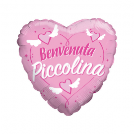 PALLONCINO CUORE BENVENUTA PICCOLINA STANDARD ø 45cm