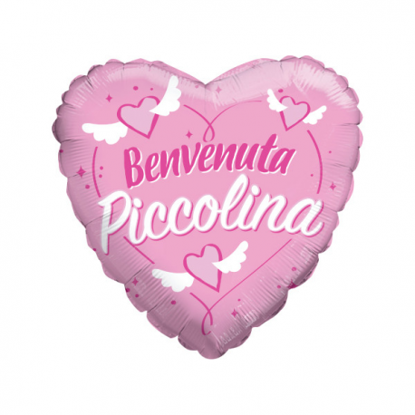 PALLONCINO CUORE BENVENUTA PICCOLINA STANDARD ø 45cm