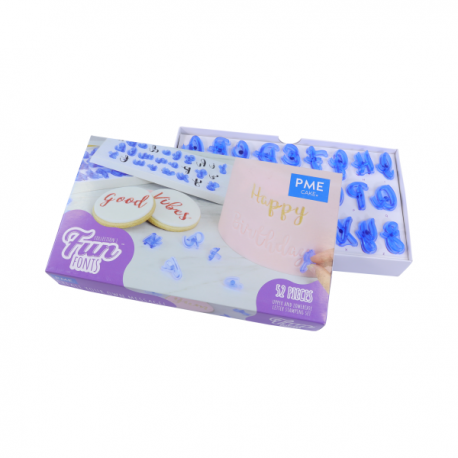 Guardini Tagliabiscotti Con Stampo Lettere E Numeri - Set Per Biscotti Personalizzati - 4