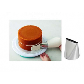 BECCUCCIO INTRECCIO MAXI n.789 CAKE ICER CON 16 ZIGRINATURE (in acciaio inox)*