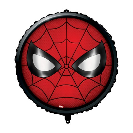 PALLONCINO SPIDERMAN FACE FOIL ROUND STANDARD ø 45cm.