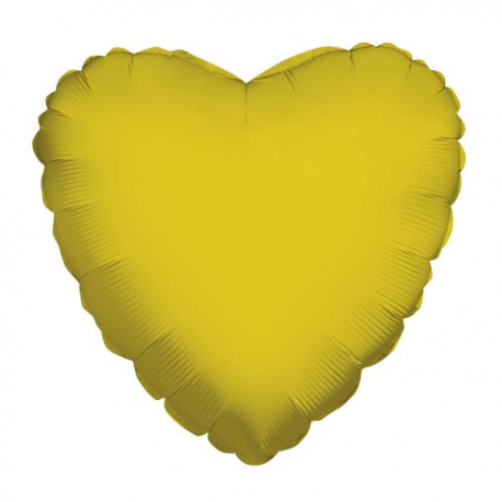 PALLONCINO MYLAR FOIL CUORE - ORO 46cm