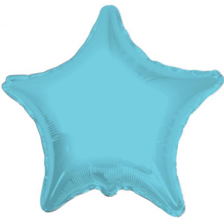 PALLONCINO MYLAR FOIL STELLA - AZZURRA 46cm