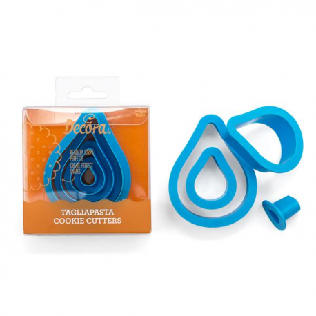 SET 4 TAGLIAPASTA GOCCIA 1,5-3,5-5,5-12 H 2,2 CM
