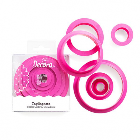 SET 6 TAGLIAPASTA TONDI - 1,5-2,5-3,5-5-6,5-8 cm