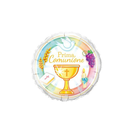 PALLONCINO PRIMA COMUNIONE - FOIL STANDARD ø46cm