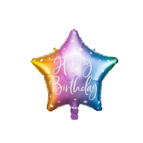 PALLONCINO MYLAR STELLA HAPPY BIRTHDAY MIX 40cm