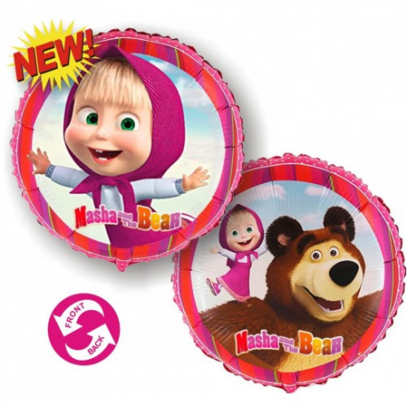PALLONCINO MASHA E L'ORSO FOIL STANDARD ø 45cm