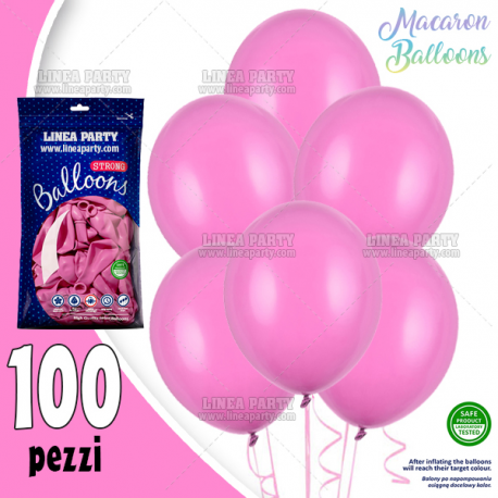 PALLONCINI FUCSIA MACARON - Pz.100 - ø cm.30