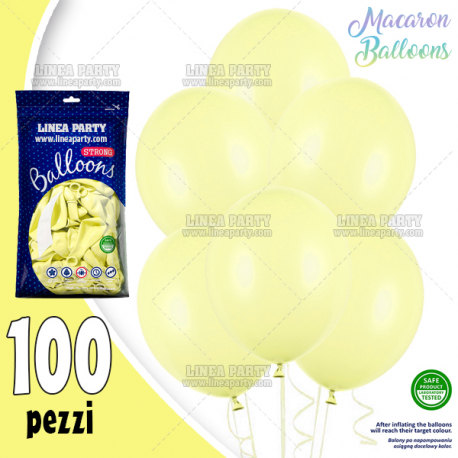 PALLONCINI GIALLI MACARON - Pz.100 - ø cm.30
