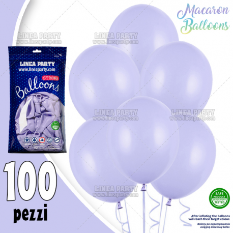 PALLONCINI LILLA MACARON - Pz.100 - ø cm.30