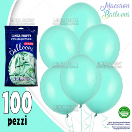 PALLONCINI MENTA MACARON - Pz.100 - ø cm.30