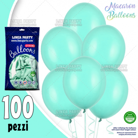 PALLONCINI MENTA MACARON - Pz.100 - ø cm.30