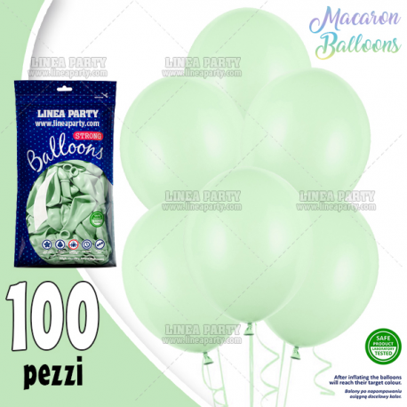 PALLONCINI PISTACCHIO MACARON - Pz.100 - ø cm.30