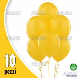 PALLONCINI GIALLO SOLE - Pz.10 - ø cm.30
