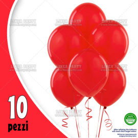 PALLONCINI ROSSI - Pz.10 - ø cm.30