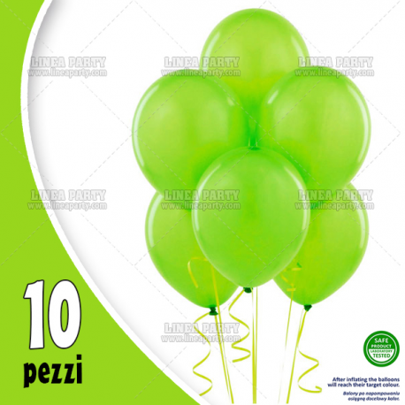 PALLONCINI VERDE MELA - Pz.10 - ø cm.30