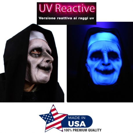 BLUE GLOW GHOSTLY HABIT - Maschera professionale in latex \\"UV MASK\\"