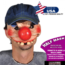 CLOWNING AROUND - Maschera professionale in latex \\"HALF MASK\\"