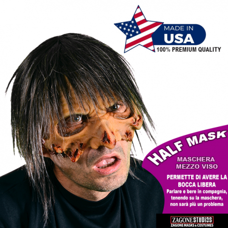 DEAD HEAD-PEACE - Maschera professionale in latex \\"HALF MASK\\"