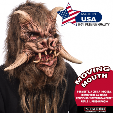 DEMONIC - Maschera professionale in latex \\"MOVING MOUTH\\"