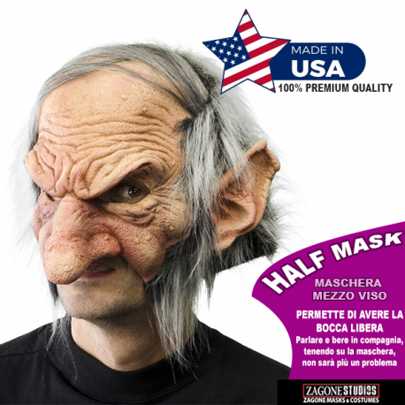 GOBBLIN - Maschera professionale in latex \\"HALF MASK\\"