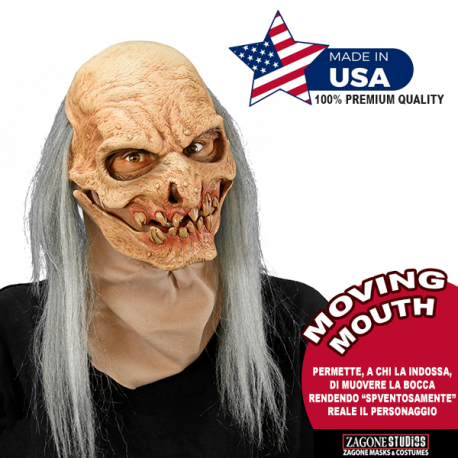 GRAVE DIGGER - Maschera professionale in latex \\"MOVING MOUTH\\"