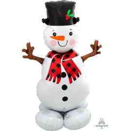 PALLONCINO AIRLOONZ PUPAZZO DI NEVE 139 x 88 cm