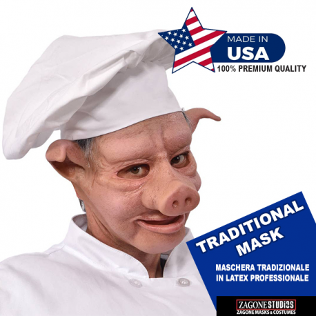 BBQ CHEF - Maschera professionale in latex \\"TRADITIONAL MASK\\"