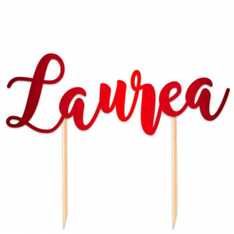 CAKE TOPPER LAUREA cm. 20x14