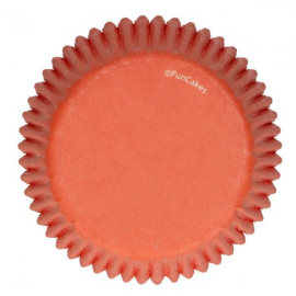 PIROTTINI CUPCAKES-MUFFIN "ARANCIO" PZ.48 - Diametro base 5cm