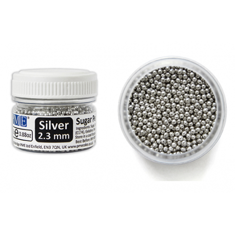 PERLE DI ZUCCHERO ARGENTO PME - XS diam. 2,3mm - 25g