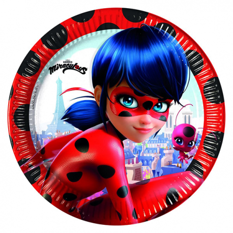 PIATTI MIRACULOUS - LADYBUG CM.23 PZ.8