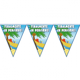 FESTONE BANDIERINA "FINALMENTE IN PENSIONE"