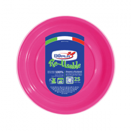 PIATTI DESSERT FUCSIA PZ.25 - ø 17 cm