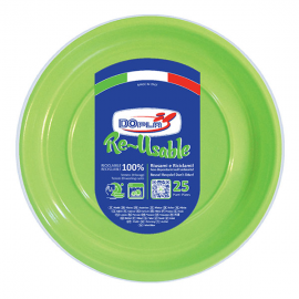 PIATTI FONDI VERDE MELA PZ.25 - ø 20,5 cm