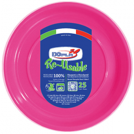 PIATTI PIANI FUCSIA PZ.25 - ø 22 cm