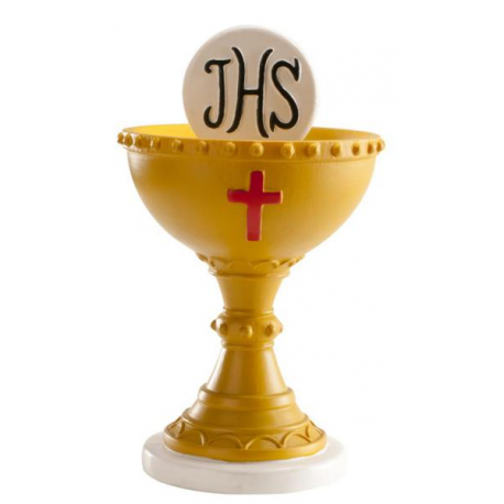 CAKE TOPPER CALICE COMUNIONE 11cm